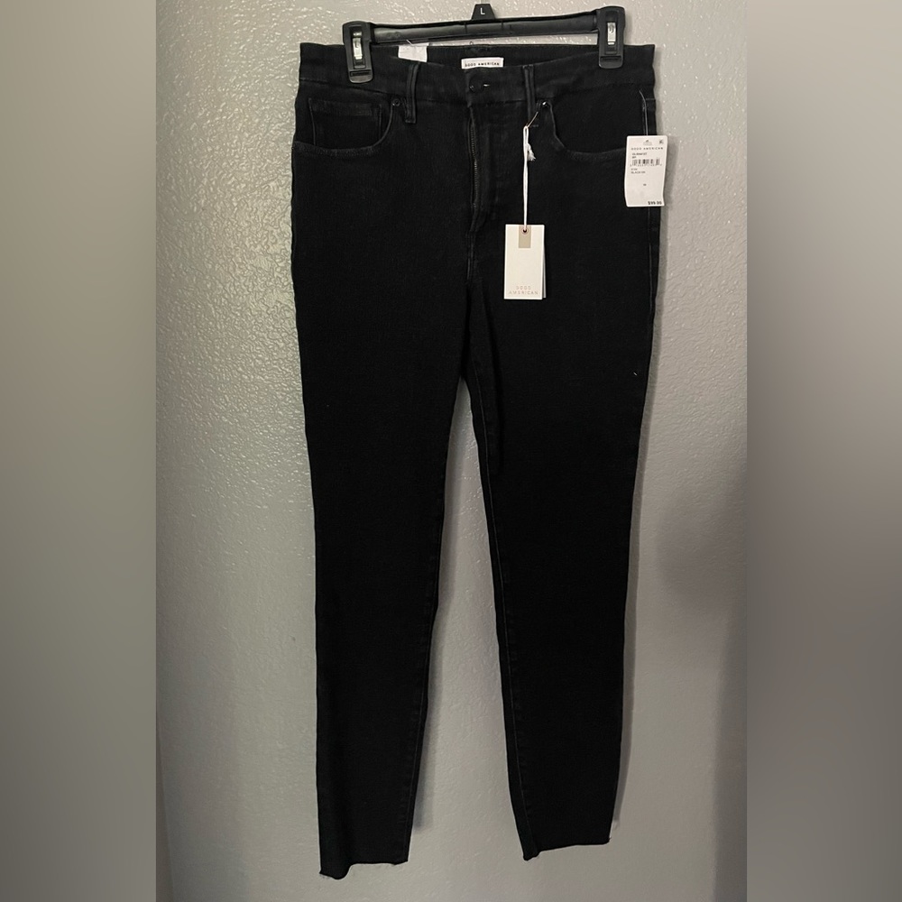 Good American jeans Size 10/30 super stretch dark denim
